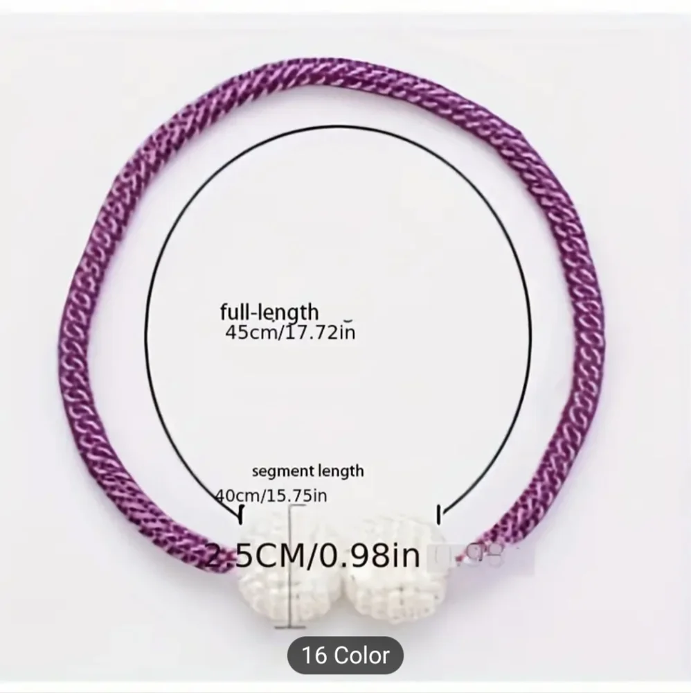 2pcs Delicate Magnetic Curtain Tiebacks
